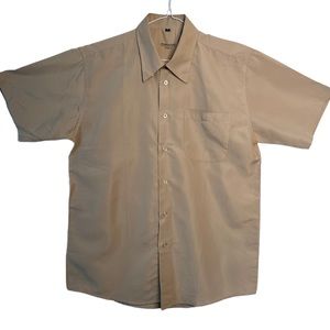 Fernando Italy Men’s Tan Short Sleeves Shirt size Small